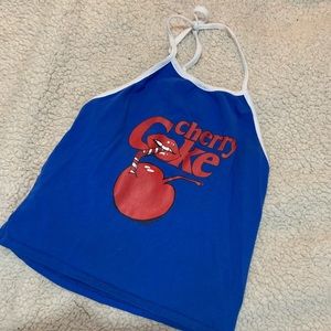 Cherry Coke halter top